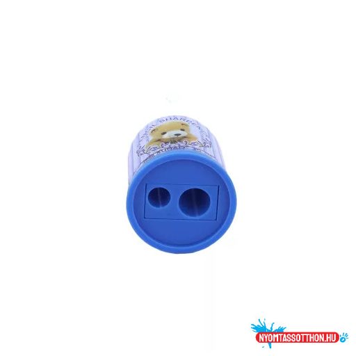 Macis tartályos kalitka formájú 2 lyukú hegyező – Kék, Narancs, Pink | Cuki és praktikus